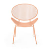 Elie Outdoor Chairs Set of 2 | Wing Mesh Curved Back | Orange Iron