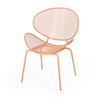 Elie Outdoor Chairs Set of 2 | Wing Mesh Curved Back | Orange Iron