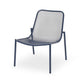 Kery 2pc Outdoor Side Chair Set | Navy Blue Mesh Metal Stackable Frame BM335161