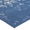 5 x 7 Outdoor Small Area Rug | Blue and Ivory Handcrafted Pattern BM335167