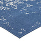 5 x 7 Outdoor Small Area Rug | Blue and Ivory Handcrafted Pattern BM335167