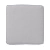Outdoor Ottoman | 16" Square Gray Woven Frame with Plush Cushion
