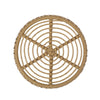 Laine Outdoor Side End Table | 20" Round Top | Brown Rope Woven Base