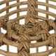 Laine Outdoor Side End Table | 20" Round Top | Brown Rope Woven Base
