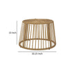 Laine Outdoor Side End Table | 20’’ Round Top | Brown Rope Woven Base BM335169