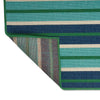 Dian 5 x 8 Outdoor Small Area Rug | Striped Pattern | Blue Green Woven BM335177
