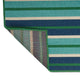 Dian 5 x 8 Outdoor Small Area Rug | Striped Pattern | Blue Green Woven BM335177