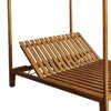 Yavi Outdoor Daybed Chaise| Adjustable Back | Brown Acacia Wood 79"