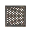 Lyra Outdoor Side End Table | Cabriole Legs | Brown Aluminium | 18"