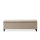 Elias Long Storage Ottoman Bench | Hinged Lid | Sand Beige | 51’’ BM335183