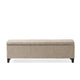 Elias Long Storage Ottoman Bench | Hinged Lid | Sand Beige | 51"