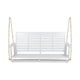 Mania Porch Swing Bench with Hanging Chain | Slatted White Acacia Wood BM335186
