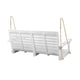 Mania Porch Swing Bench with Hanging Chain | Slatted White Acacia Wood BM335186