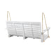 Mania Porch Swing Bench with Hanging Chain | Slatted White Acacia Wood