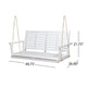 Mania Porch Swing Bench with Hanging Chain | Slatted White Acacia Wood