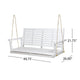 Mania Porch Swing Bench with Hanging Chain | Slatted White Acacia Wood BM335186