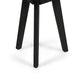 Ina Outdoor Round Side Table with Tripod Base | Dark Gray Wood 16"