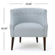 Fenny Accent Club Chair | Tapered Birch Wood Legs | Blue Button Tufted BM335194