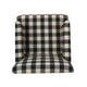 Lit Club Accent Chair with Turned Wood Legs | Black and Cream Plaid BM335200