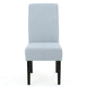 Tanya Armless Dining Chair Set of 2 | Modern Light Sky Blue Fabric