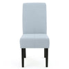 Tanya Armless Dining Chair Set of 2 | Modern Light Sky Blue Fabric BM335201