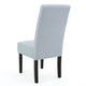 Tanya Armless Dining Chair Set of 2 | Modern Light Sky Blue Fabric