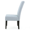 Tanya Armless Dining Chair Set of 2 | Modern Light Sky Blue Fabric