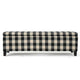 Flash Ottoman Bench with Built In Storage | Black, Cream Plaid | 51"