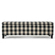 Flash Ottoman Bench with Built In Storage | Black Cream Plaid | 51’’ BM335204