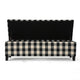 Flash Ottoman Bench with Built In Storage | Black Cream Plaid | 51’’ BM335204