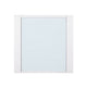 Mandy Outdoor Side Table | Opaque Glass Top | White Metal 20"