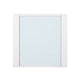 Mandy Outdoor Side Table | Opaque Glass Top | White Metal 20’’ BM335208