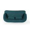 Lisa Loveseat with 2 Lumbar Pillows | Hairpin Legs | Teal Blue 50’’ BM335216