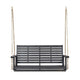 Mania Porch Swing Bench with Hanging Chain | Slatted Gray Acacia Wood