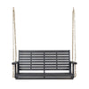 Mania Porch Swing Bench with Hanging Chain | Slatted Gray Acacia Wood BM335225