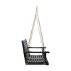 Mania Porch Swing Bench with Hanging Chain | Slatted Gray Acacia Wood