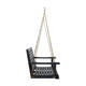 Mania Porch Swing Bench with Hanging Chain | Slatted Gray Acacia Wood