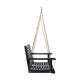 Mania Porch Swing Bench with Hanging Chain | Slatted Gray Acacia Wood BM335225