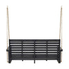 Mania Porch Swing Bench with Hanging Chain | Slatted Gray Acacia Wood
