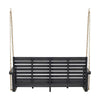 Mania Porch Swing Bench with Hanging Chain | Slatted Gray Acacia Wood BM335225