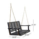 Mania Porch Swing Bench with Hanging Chain | Slatted Gray Acacia Wood BM335225