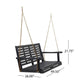 Mania Porch Swing Bench with Hanging Chain | Slatted Gray Acacia Wood