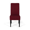 Tanya Armless Dining Chair Set of 2 | Modern Style Blush Red Fabric