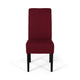 Tanya Armless Dining Chair Set of 2 | Modern Style Blush Red Fabric