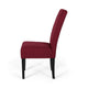 Tanya Armless Dining Chair Set of 2 | Modern Style Blush Red Fabric