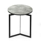 Rimie Accent Table | Open Black Metal Frame | 17’’ White Marble Top BM335229
