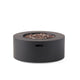 Outdoor Fire Pit | 40,000 BTUs Cutout Handles | Round Dark Gray Iron