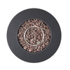 Outdoor Fire Pit | 40,000 BTUs Cutout Handles | Round Dark Gray Iron