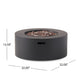 Outdoor Fire Pit | 40,000 BTUs Cutout Handles | Round Dark Gray Iron BM335235