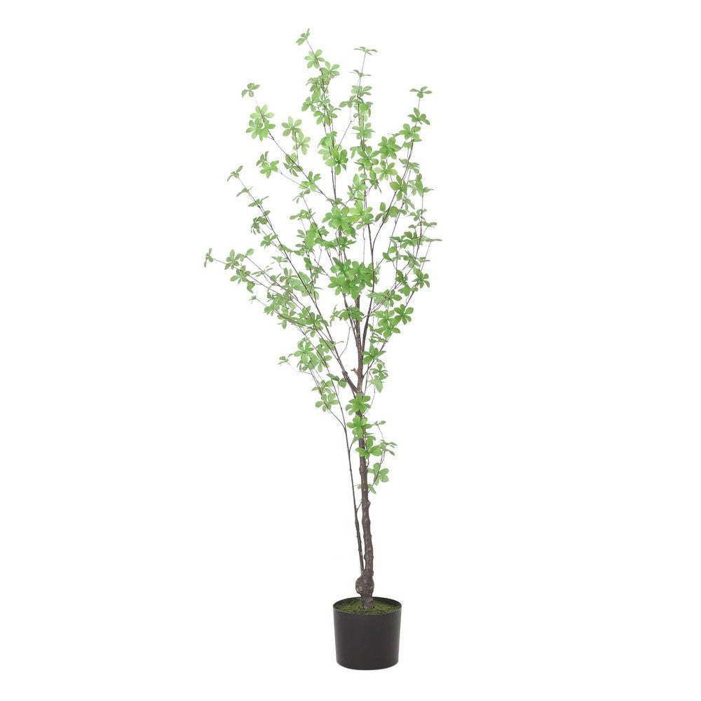 Yuri 59’’ Artificial Enkianthus Tree | Pre Potted | Brown Green White BM335239